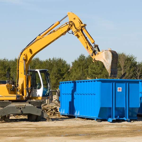 are there any restrictions on where a residential dumpster can be placed in Thornton Washington